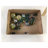 Marbles incl large shooters, cateye