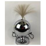 Mid century chrome fiberglass lamp