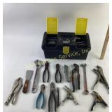 Hand Tools: wrenches, pliers, putty, knife, vice g