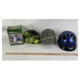 Sports helmets, tennis balls, Tin Caps bobble head