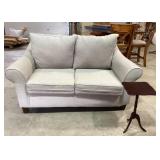 Gray simple elegance love seat, plant stand,