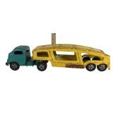 Pressed Steel Toy Car Carrier Truck by Marx