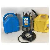 LB2-750 Tsurumi water pump, plastic 5 gallon