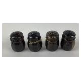 (4) sterling individual salt shakers 21 grams