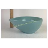 Fire King Teardrop Mixing Bowl in Blue Glass