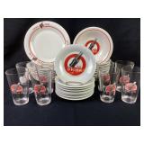Coca Cola  by Gibson Dinner plates, salad plates