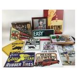 Metal signs: gatekeeper, baseball, Air Force,