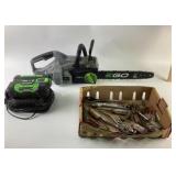 EGO Power+ Chainsaw, 56 volt, 14 in, Battery 2.5