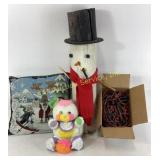 Assorted holiday decor