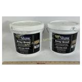 New (2) Shaw Array grout 1 gallon buckets, 210
