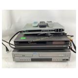 3 Media Players including DVD and VHS options