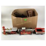 New Bright plastic train tracks, silver rail