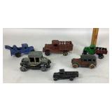Die-Cast and Painted Metal Toy Cars and Trucks