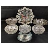 Hen on a Nest, Clear Glassware. Good condition.