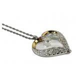 Sterling MOP Heart Necklace