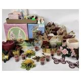 Easter trinket and figurines. Star, butterfly,