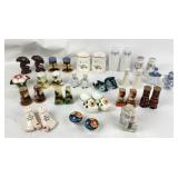 Box of assorted salt and pepper shaker, over 10