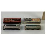 (2) harmonicas Hohner Marine Band No. 1896,