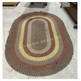 Oval Area Rug - some tears