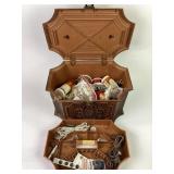 Max Klein Sewing Box with Hinged Lid & Removable