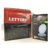 Decorative Metal Mailbox & Torchstar LED R
