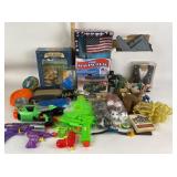 Vivitar binoculars, Water Guns, Toy Wrestlers John