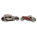 Diecast 1:18 two convertibles in need of minor