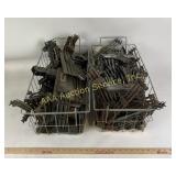 Model Train Track Parts and Locomotive Components