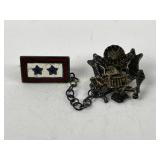 WWII US Military sterling sweetheart pin 2.618