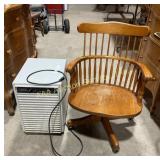 Wood Comb Back Office Chair & Crosley C
