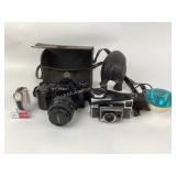 Elephant wall decor, minolta maxxum 3xl camera,