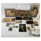 VFW cap, Victorian photographs, billfolds