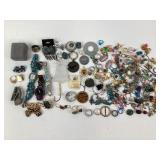 Costume jewelry rings, earrings