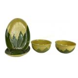 Shawnee Corn Design Ceramic Bowls and Plates