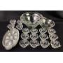 27 piece glass punch bowl and mugs, serve-snack