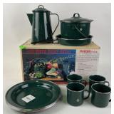 Pioneerware 12 piece camp set - porcelain