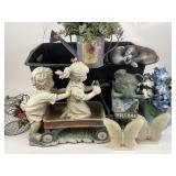 Garden and Home Decor: Welcome dog statue,