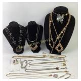Costume Jewelry: necklaces, bracelets, and