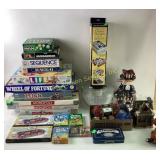 board games: risk monopoly wheel of fortune, new