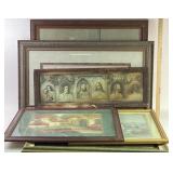 Framed Artworks Including Landscapes, Still Life,