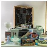 Boombox, 1/24 scale NASCAR Car, Milk Glass Vase, S