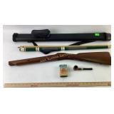 Flint lock rifle stock, TC on butt, Sportcraft