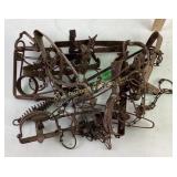 Traps. Rusty, unknown working condition.