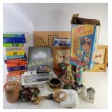 Home decor, CDs, dictionaries: cookie jar, mason,