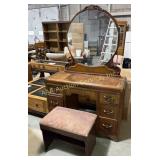 MCM Waterfall vanity with 6 drawers and