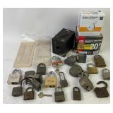 Heavy duty locks: brands - Master, Uhaul, Yale,
