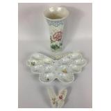 Lennox: Butterfly meadow egg plate, Butterfly