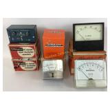 Simpson AC meter and power meters, triplet DC