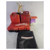 (2) 1 gallon gasoline cans, polyblend non-sanded