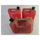 (3) Blitz 2 gallon gas cans